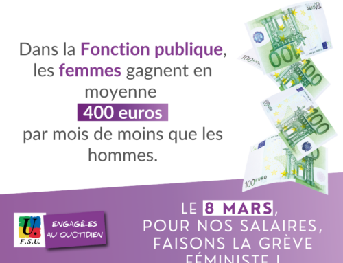 8 mars – Manifestation à Paris -République 14h – Pour les droits des femmes au travail, à l’école dans la société.