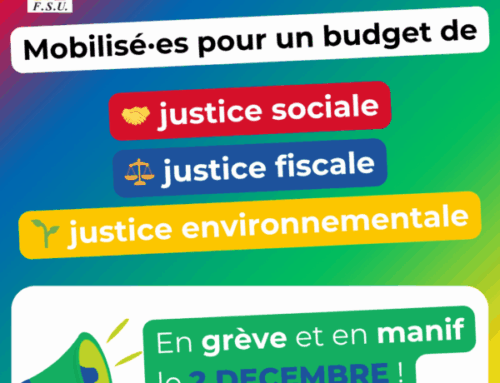 Contre l’austérité et pour un autre budget : en grève et en manifestation le 2 décembre