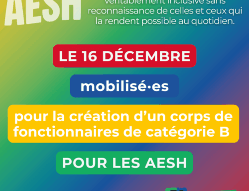 En décembre, la FSU 92 mobilisée pour les droits des AESH